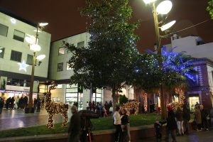 navidad luces encendido